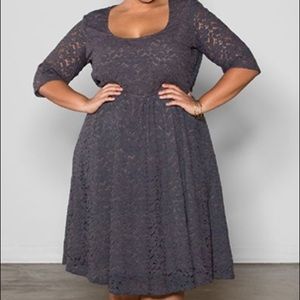 Swap Gray Lace Harlow Dress